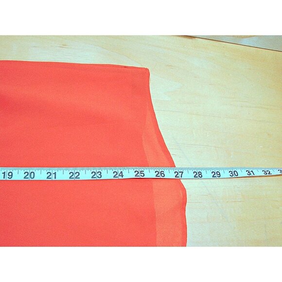 Torrid Bright Coral Orange Zipper Front Thin Strap Tank Top Flare Bottom Sz 0 L - Picture 8 of 12